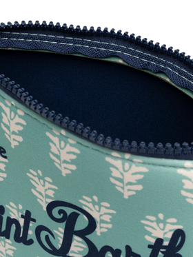 Aline scuba pochette with flowers print