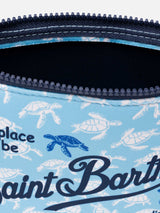 Pochette Aline in scuba con stampa tartarughe