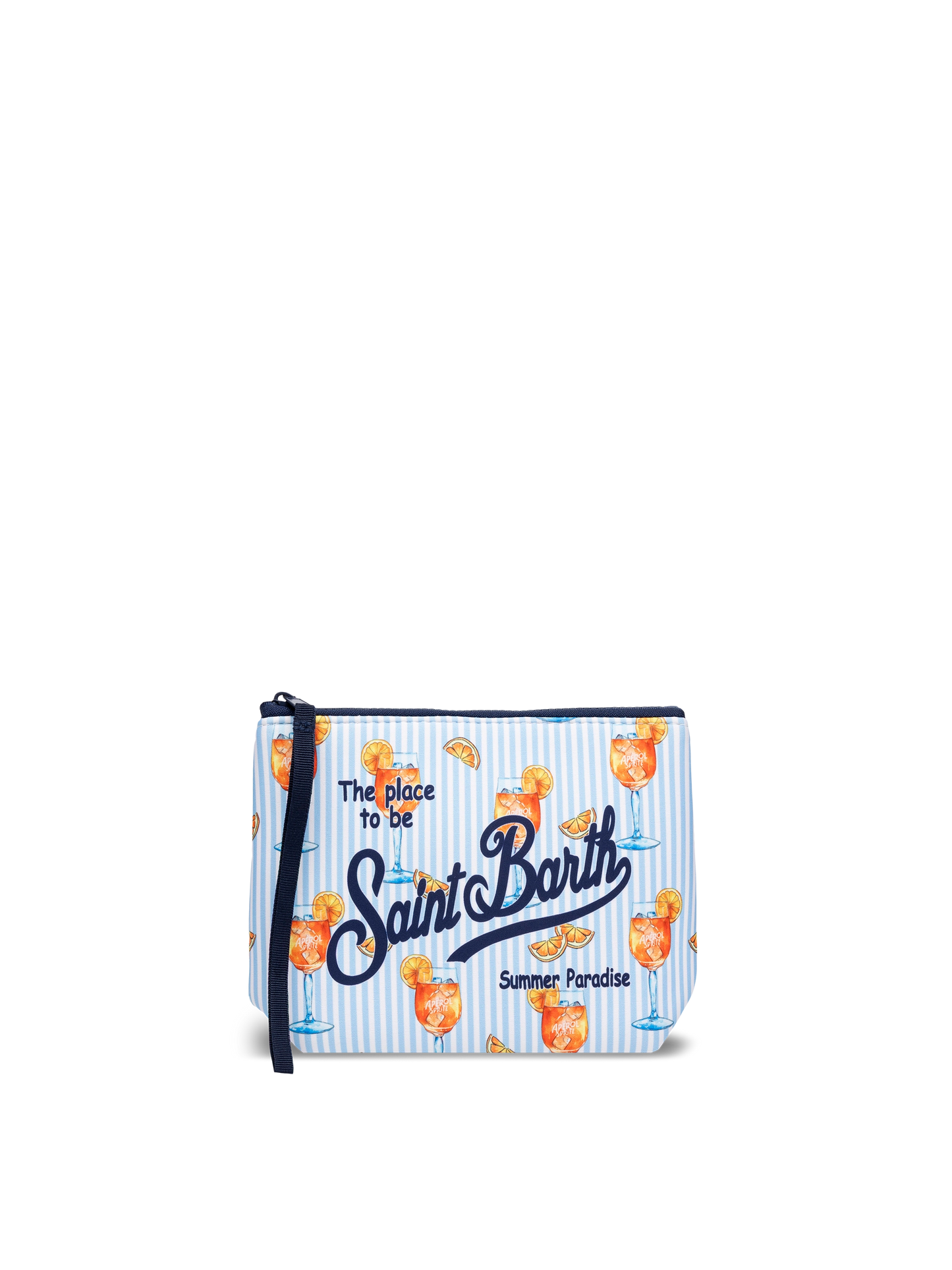 Aline scuba pochette with cocktail  print