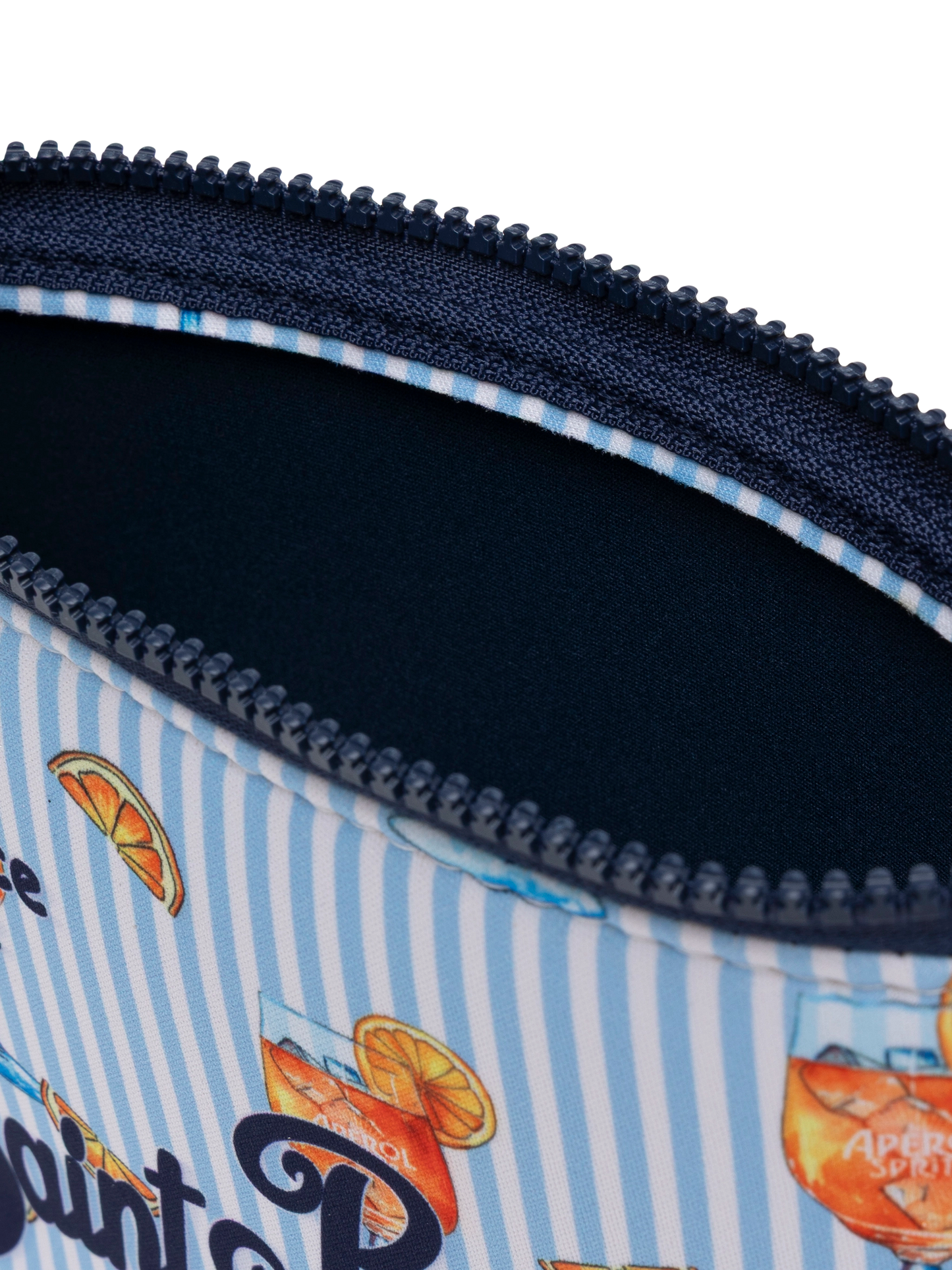 Aline scuba pochette with cocktail  print