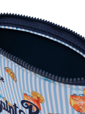 Aline scuba pochette with cocktail  print