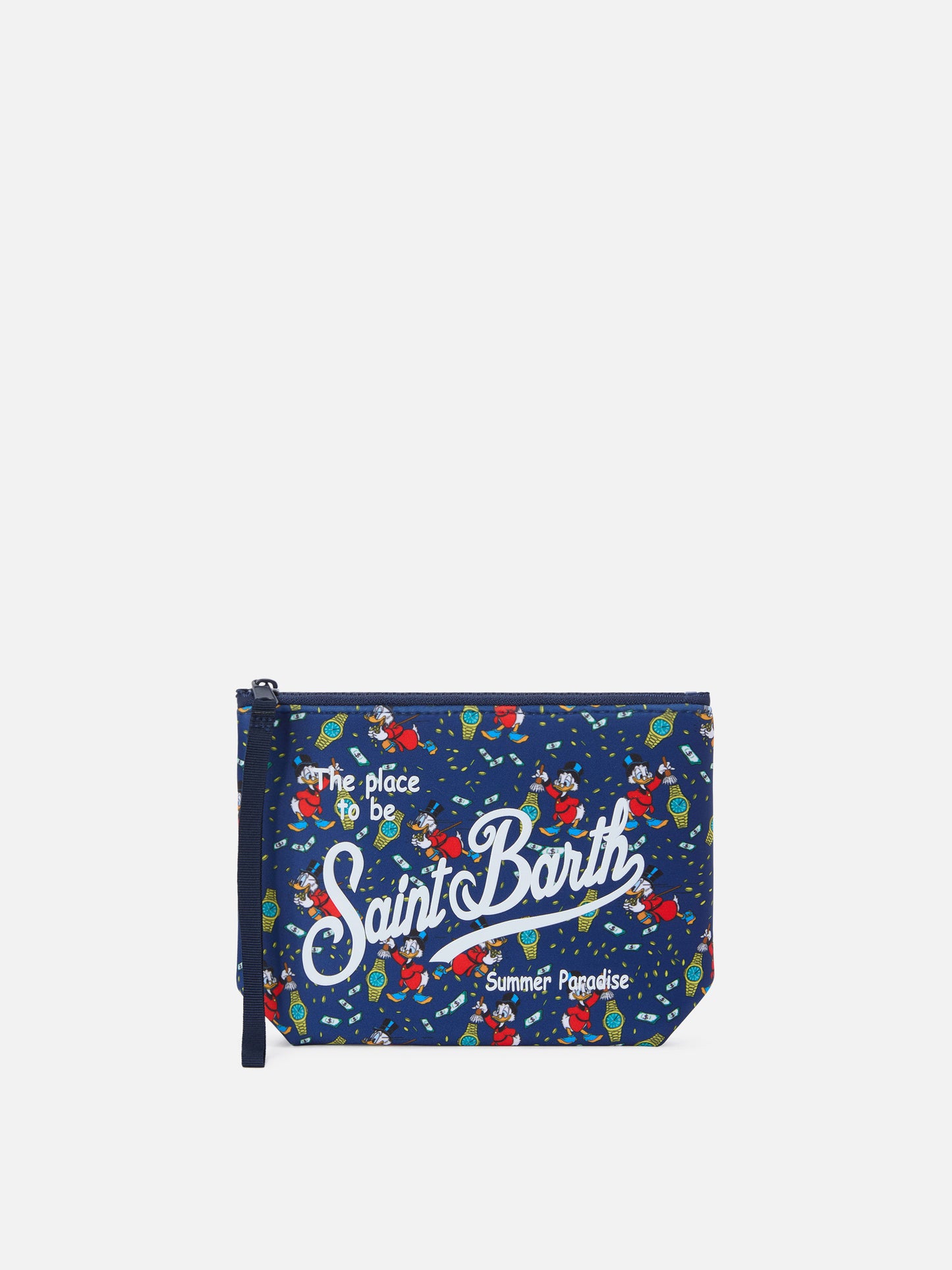 Pochette Aline in scuba con stampa Scrooge Watch | Special Edition