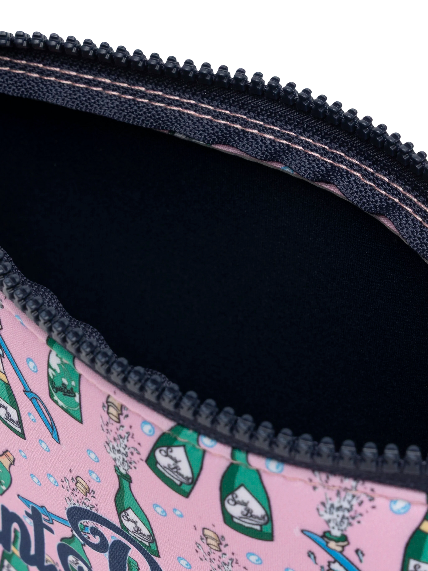 Aline scuba pochette with bollicine bottles print - MC2 Saint Barth