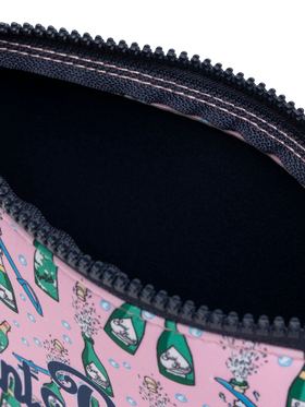Aline scuba pochette with bollicine bottles print - MC2 Saint Barth