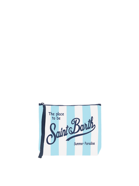 Aline Scuba-Pochette mit Streifendruck