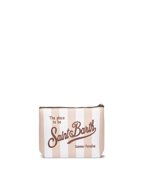 Aline scuba pochette with striped print