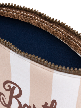 Aline scuba pochette with striped print