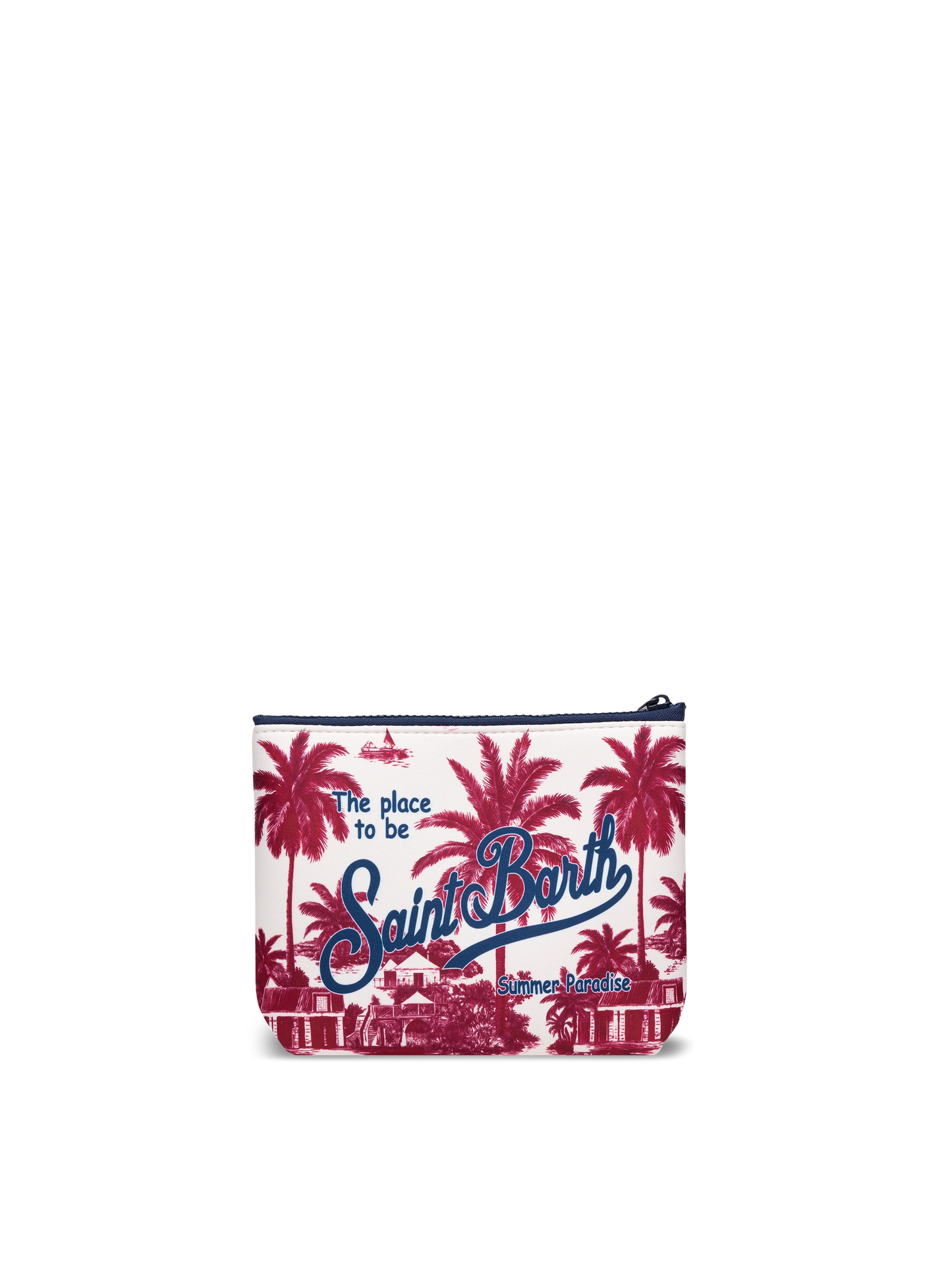 Pochette Aline in scuba con stampa toile de jouy | AI CO-CREATED DESIGN BY RICKDICK - POWERED BY RED-EYE