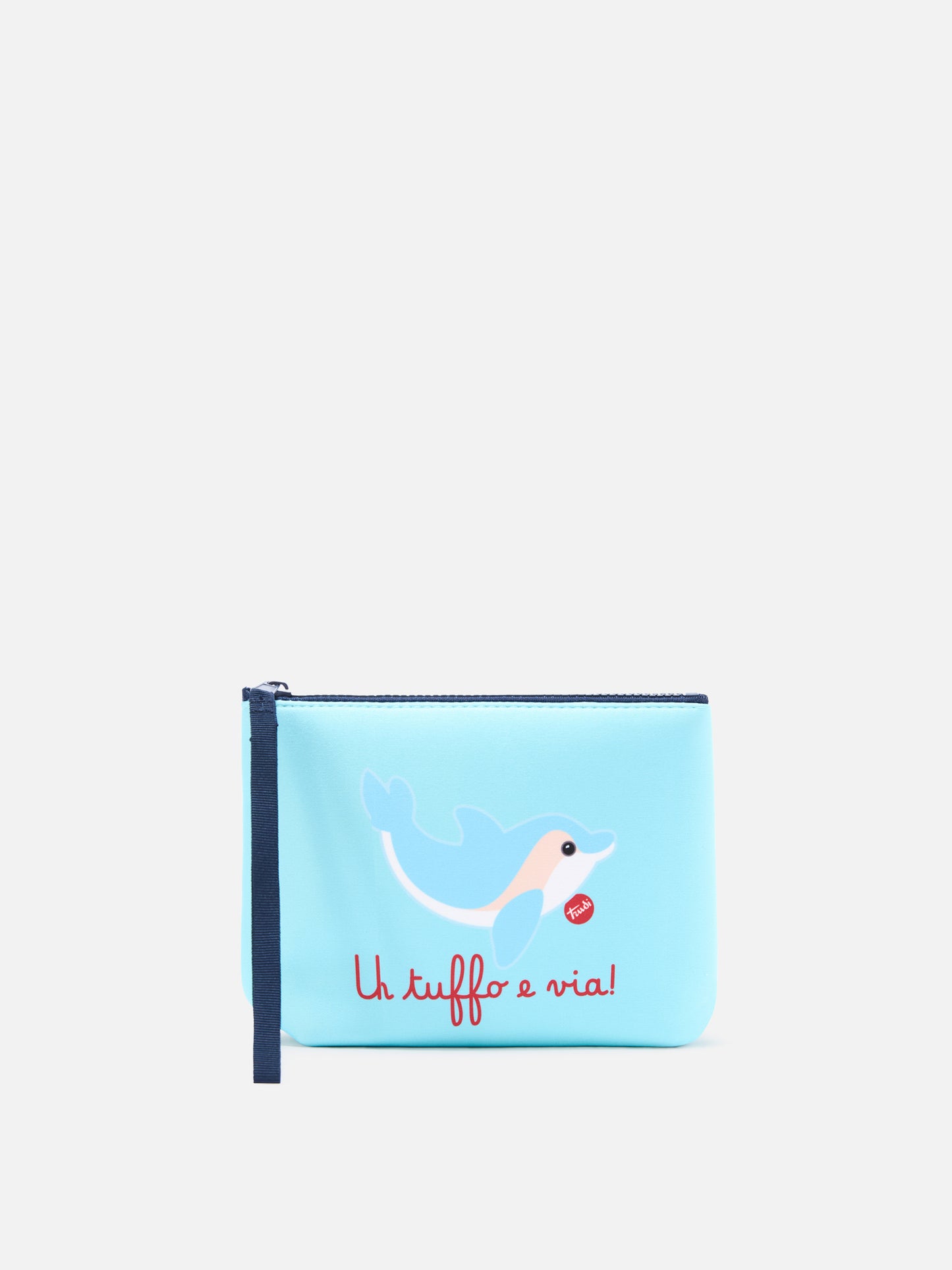 Aline scuba pouch with Dolphin Un tuffo e via! print | Special Edition