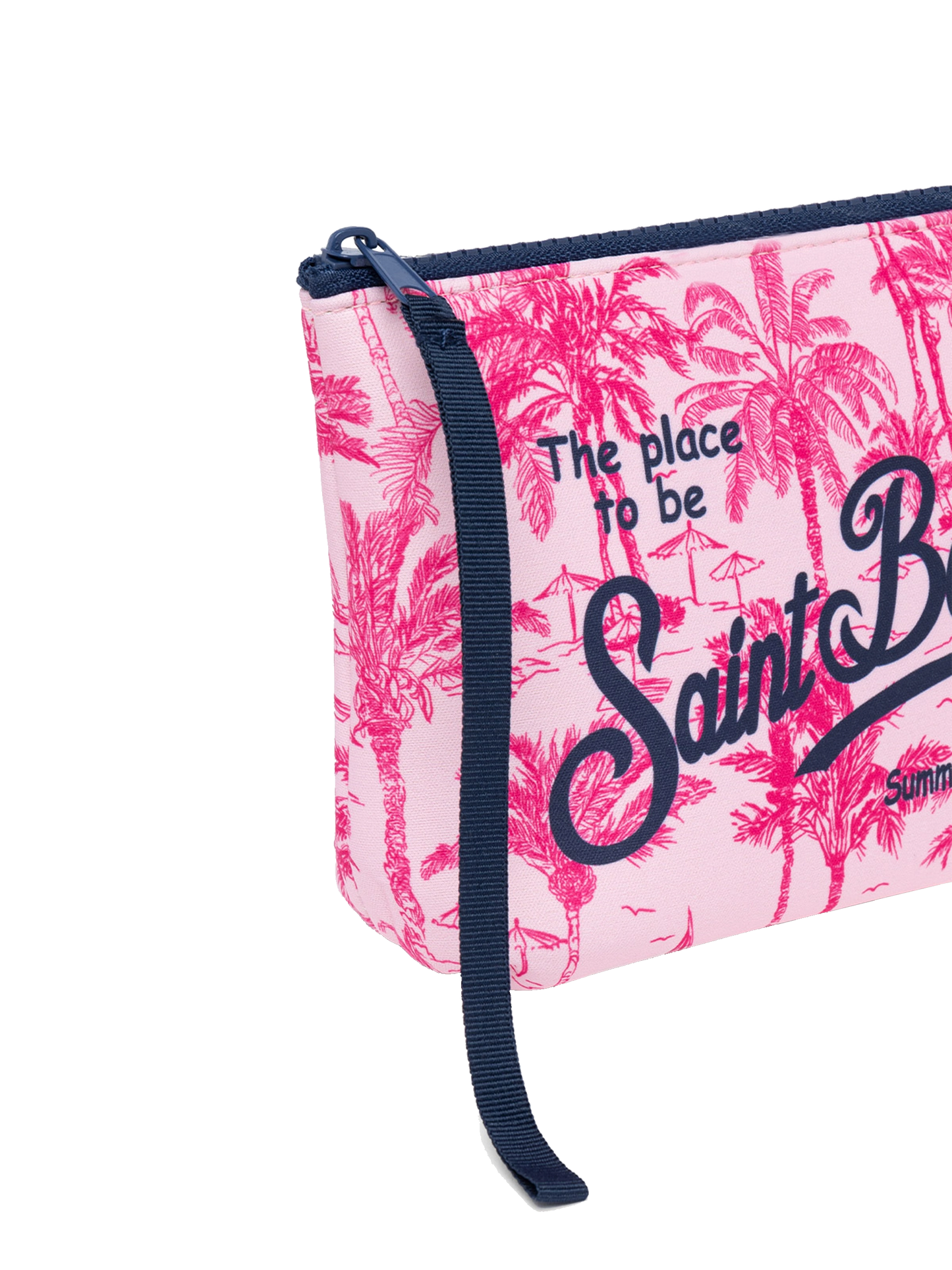 Pochette Aline in scuba con stampa toile de jouy