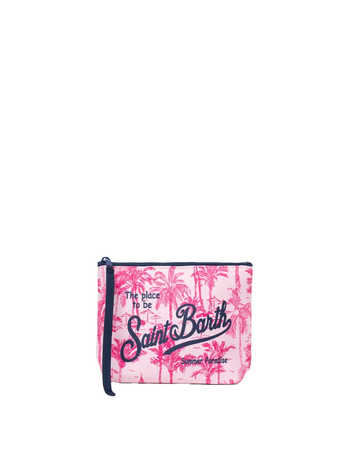 Pochette Aline in scuba con stampa toile de jouy