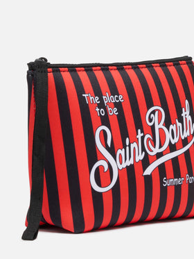 Aline scuba pochette with Milan print | AC MILAN SPECIAL EDITION - MC2 Saint Barth