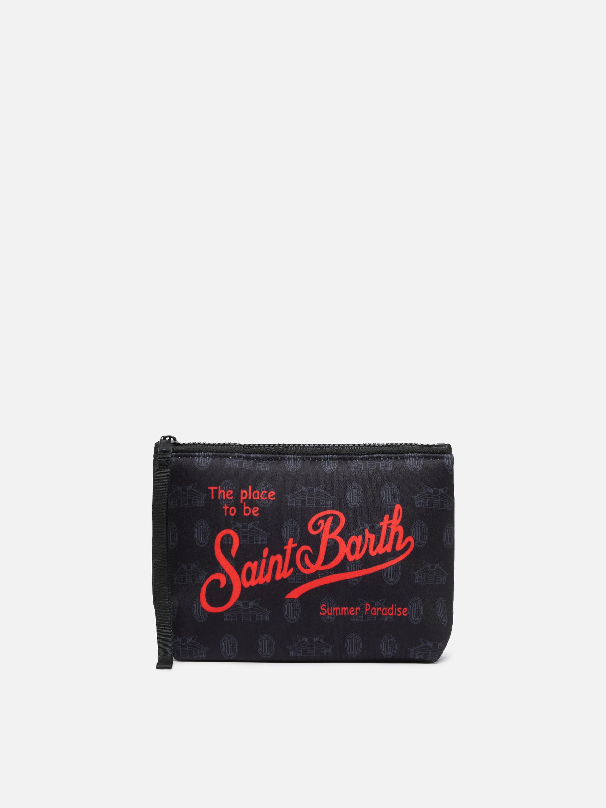 Aline scuba pochette with Milan print | AC MILAN SPECIAL EDITION - MC2 Saint Barth