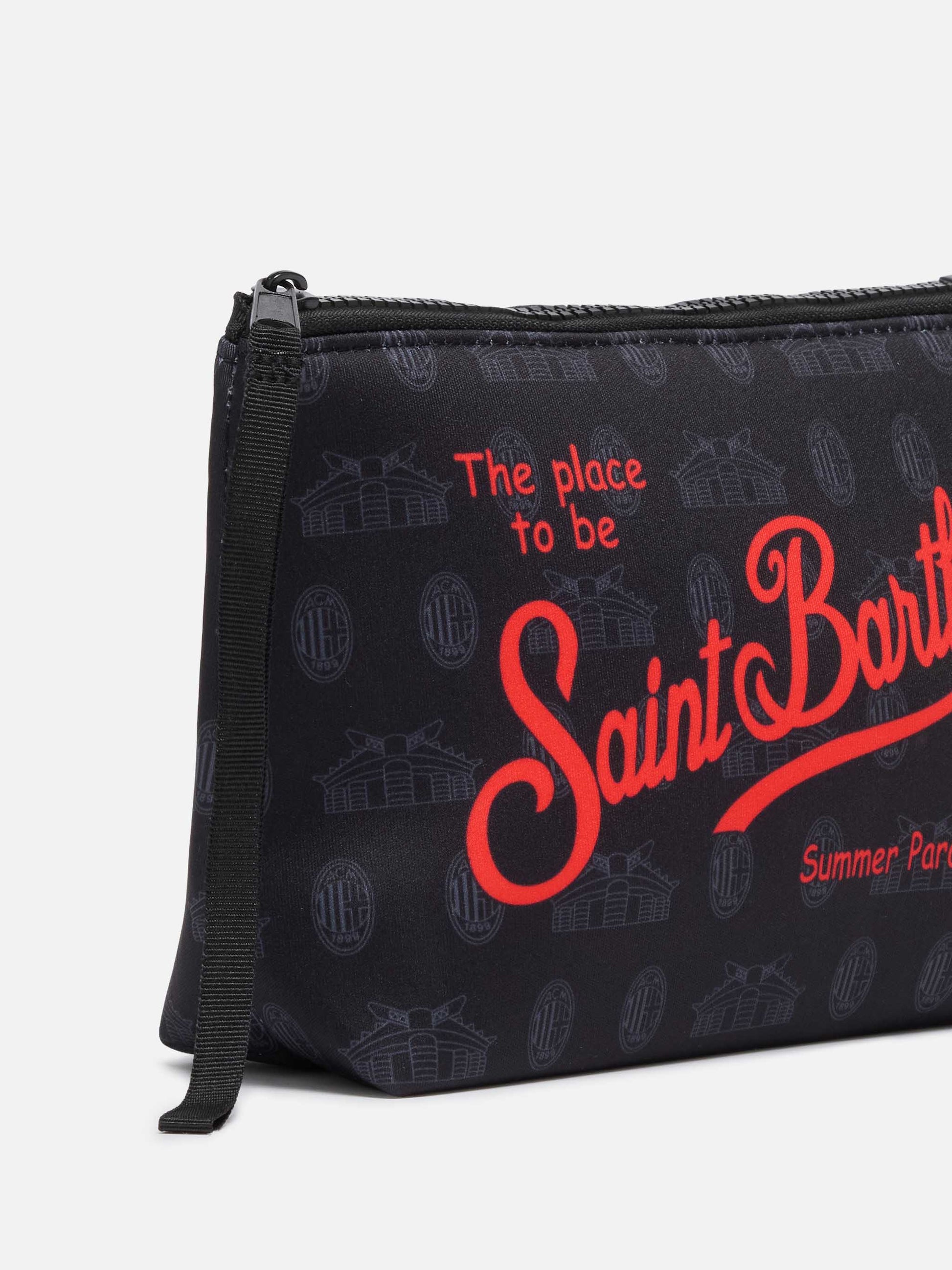 Aline scuba pochette with Milan print | AC MILAN SPECIAL EDITION - MC2 Saint Barth