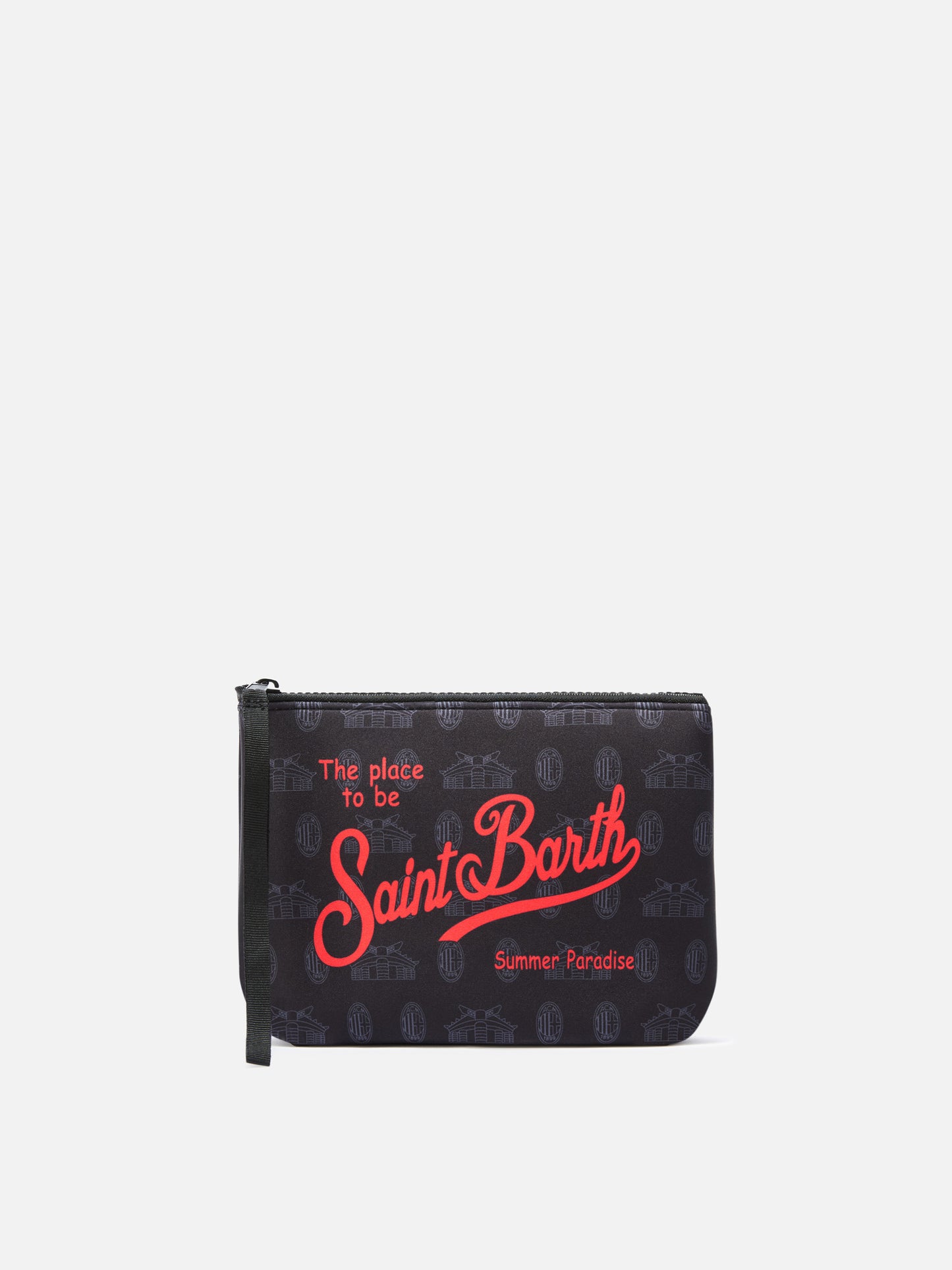 Schwarzer Aline-Scuba-pouch mit AC Milan-Logoprint | AC MILAN SPECIAL EDITION 