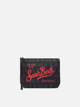 Schwarzer Aline-Scuba-pouch mit AC Milan-Logoprint | AC MILAN SPECIAL EDITION 
