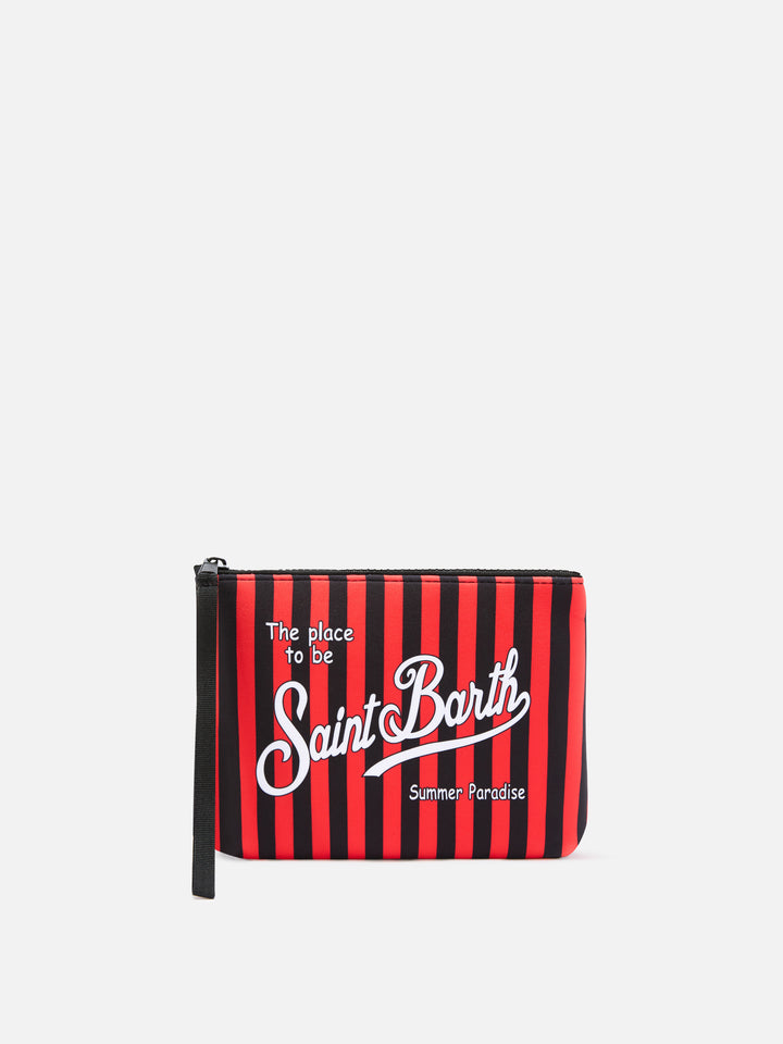 Pochette Aline in scuba con stampa a righe AC Milan | AC MILAN SPECIAL EDITION