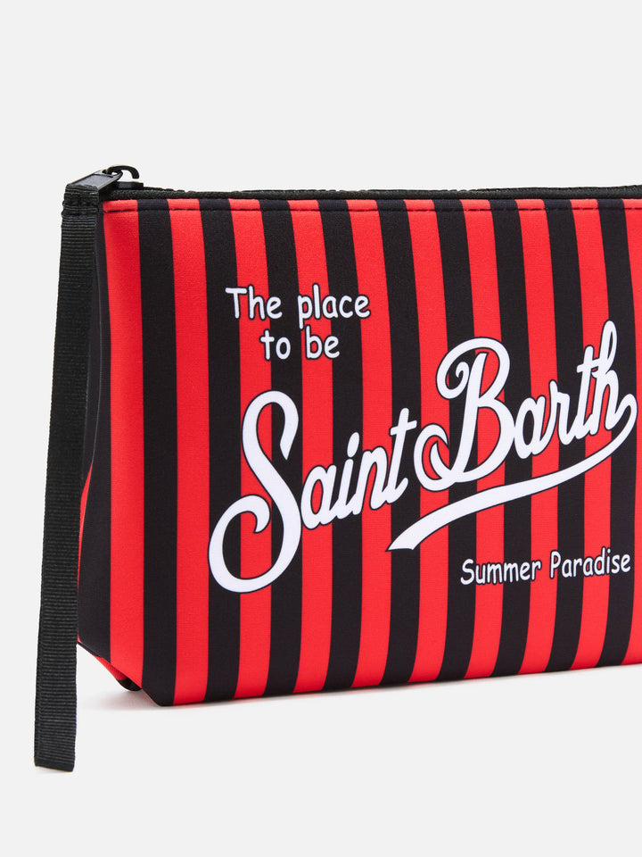 Pochette Aline in scuba con stampa a righe AC Milan | AC MILAN SPECIAL EDITION