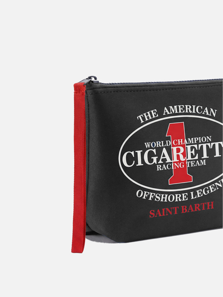 Aline black scuba pouch with Cigarette Racing Team embroidery | Special Edition