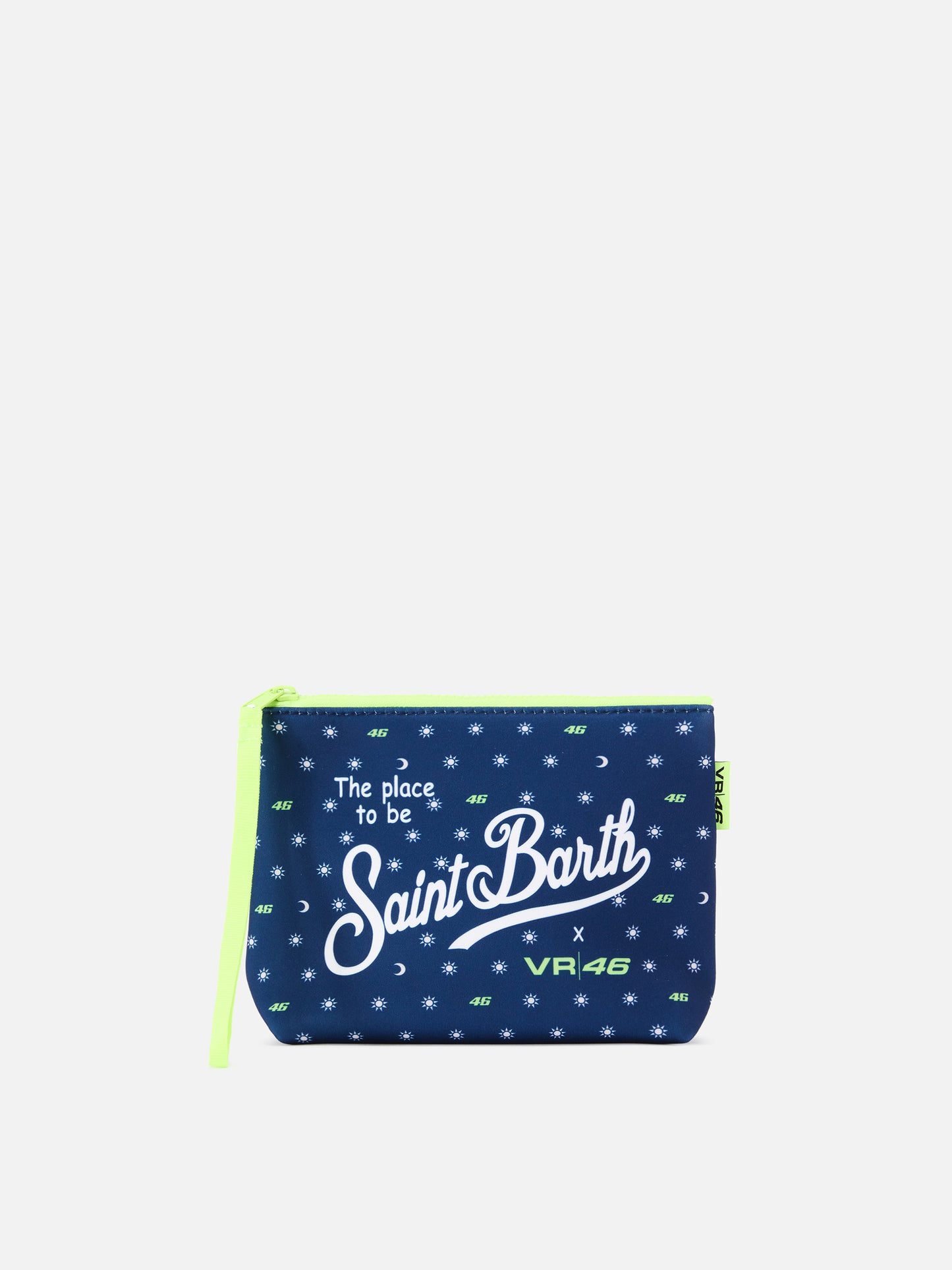 Pochette scuba Aline bleu marine avec imprimé VR46 Limited Edition | VR46 SPECIAL EDITION 