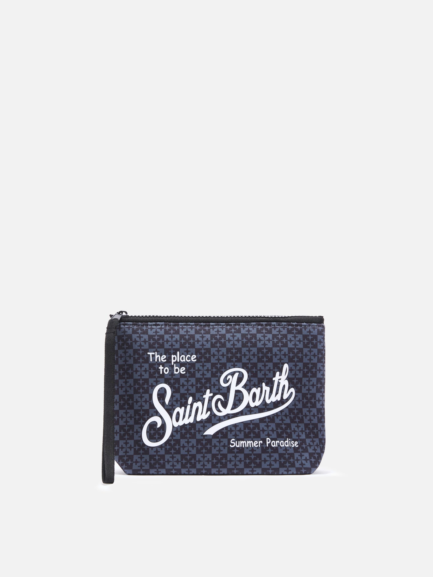 Black Aline scuba pouch with Pisa SC Logo print | PISA SC SPECIAL EDITION