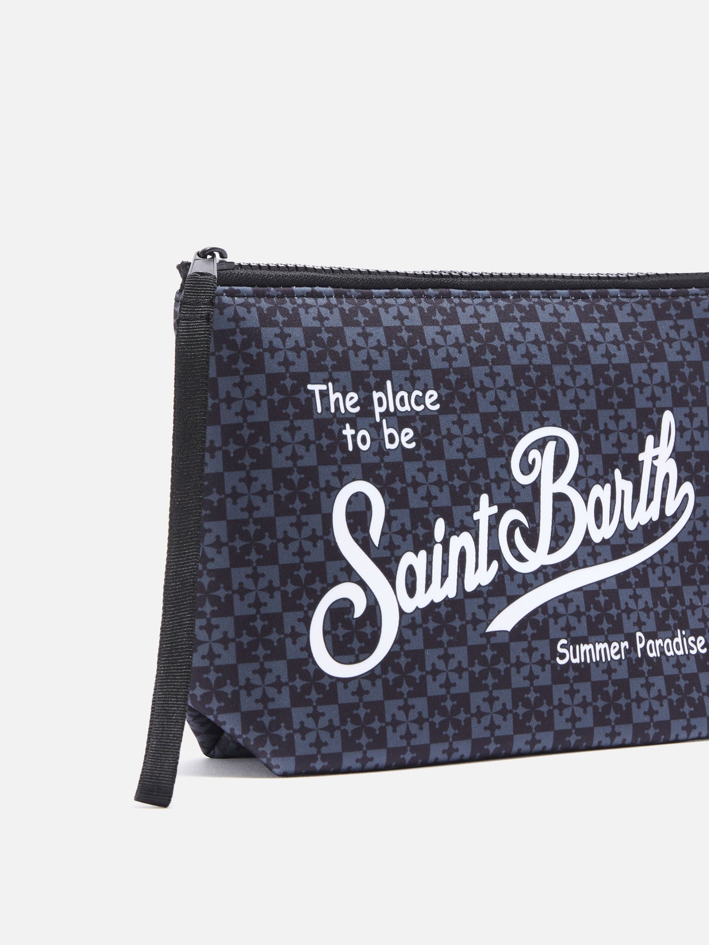 Black Aline scuba pouch with Pisa SC Logo print | PISA SC SPECIAL EDITION