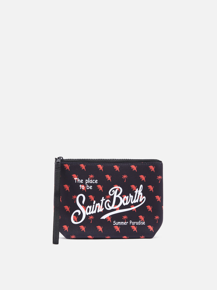 Pochette Aline in scuba granata con stampa Torino FC Logo | TORINO FC SPECIAL EDITION