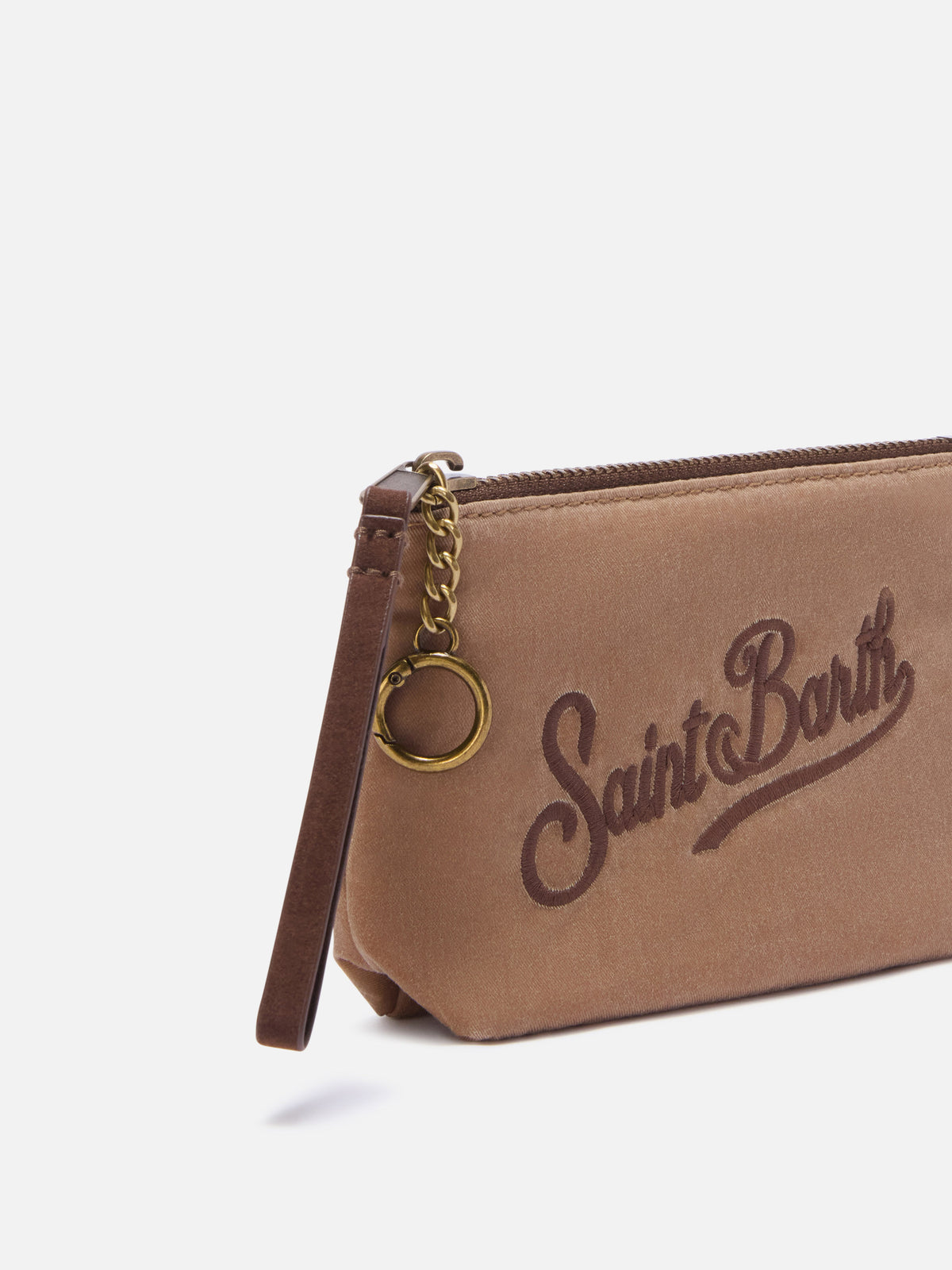 Nut Mini Aline gewachst pouch mit Logostickerei 