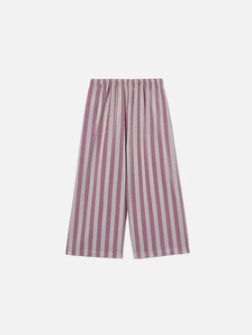 Amalia Jr lurex pants with pink and silver stripes