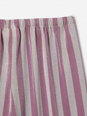 Amalia Jr lurex pants with pink and silver stripes