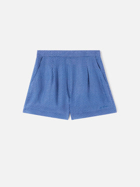 shorts de lino Amani con estampado de lunares 