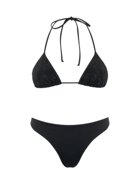 Woman black triangle bikini Annabelle Naomi with rhinestones