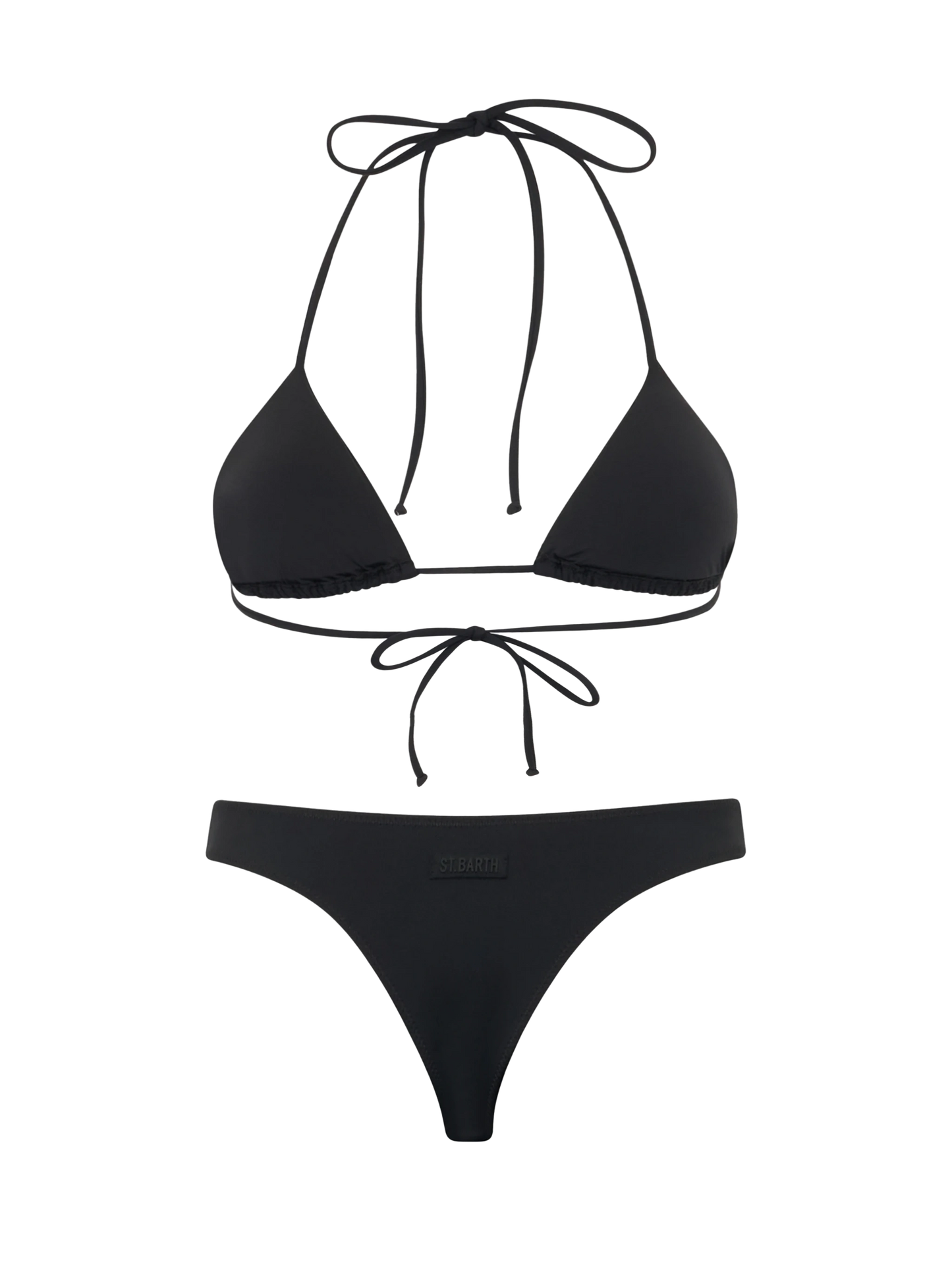 Woman black triangle bikini Annabelle Naomi with rhinestones