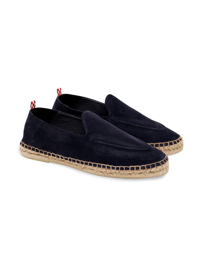 Navy blue suede Armand espadrilles
