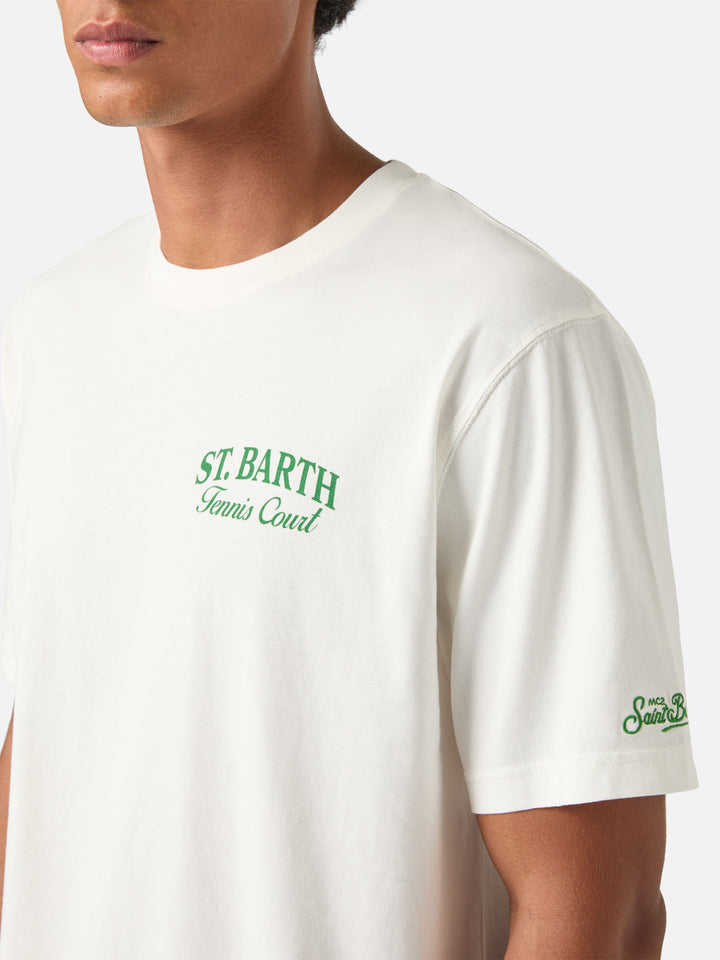 Camiseta de algodón Off white Arnott con estampado Tennis Court 