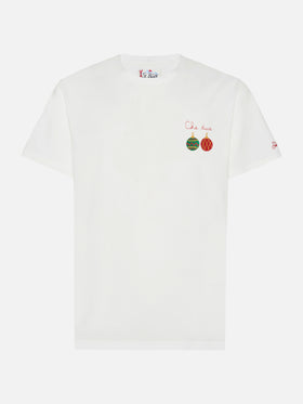 T-shirt Arnott in cotone bianco con ricamo Che Due…