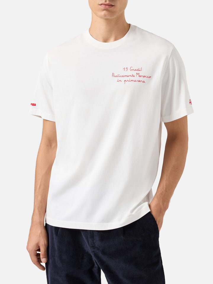 Winter cotton t-shirt Arnott with Praticamente Marocco... embroidery | YUPPIES SPECIAL EDITION