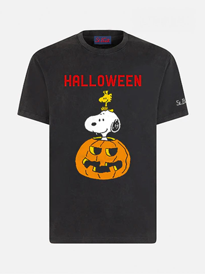 T-shirt da uomo in cotone pesante con stampa Halloween | SNOOPY - EDIZIONE SPECIALE PEANUTS™