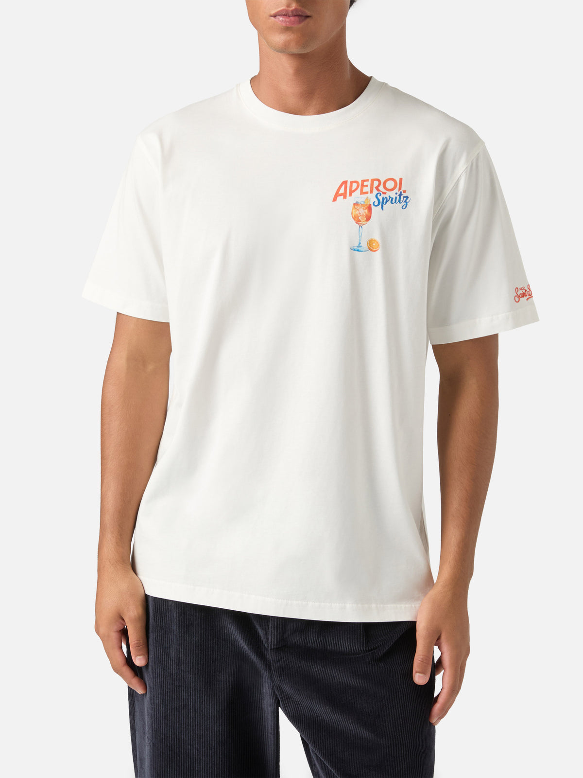 T-shirt Arnott off white in cotone con stampa Aperol Spritz | Special edition