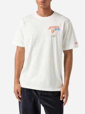 T-shirt Arnott off white in cotone con stampa Aperol Spritz | Special edition