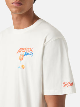 T-shirt Arnott off white in cotone con stampa Aperol Spritz | Special edition
