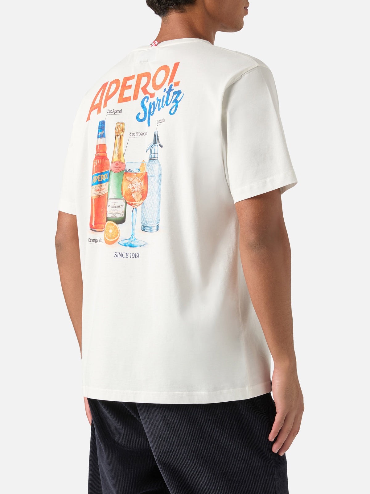 T-shirt Arnott off white in cotone con stampa Aperol Spritz | Special edition