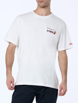 Man heavy cotton t-shirt Arnott with Ho bisogno di un amaro embroidery