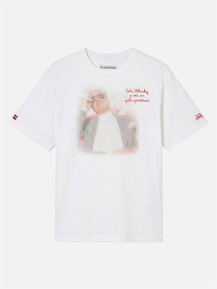 T-shirt Arnott in cotone pesante ricamo Sole whisky | Special Edition