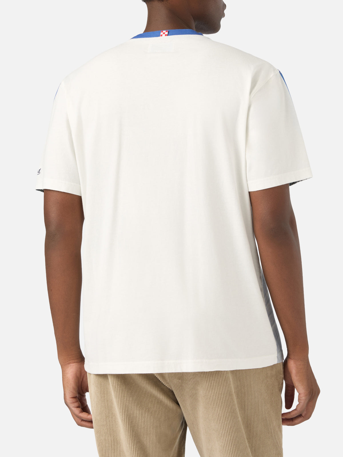 Weißes Arnott T-Shirt aus warmer Baumwolle mit Allover-Print | Special edition 