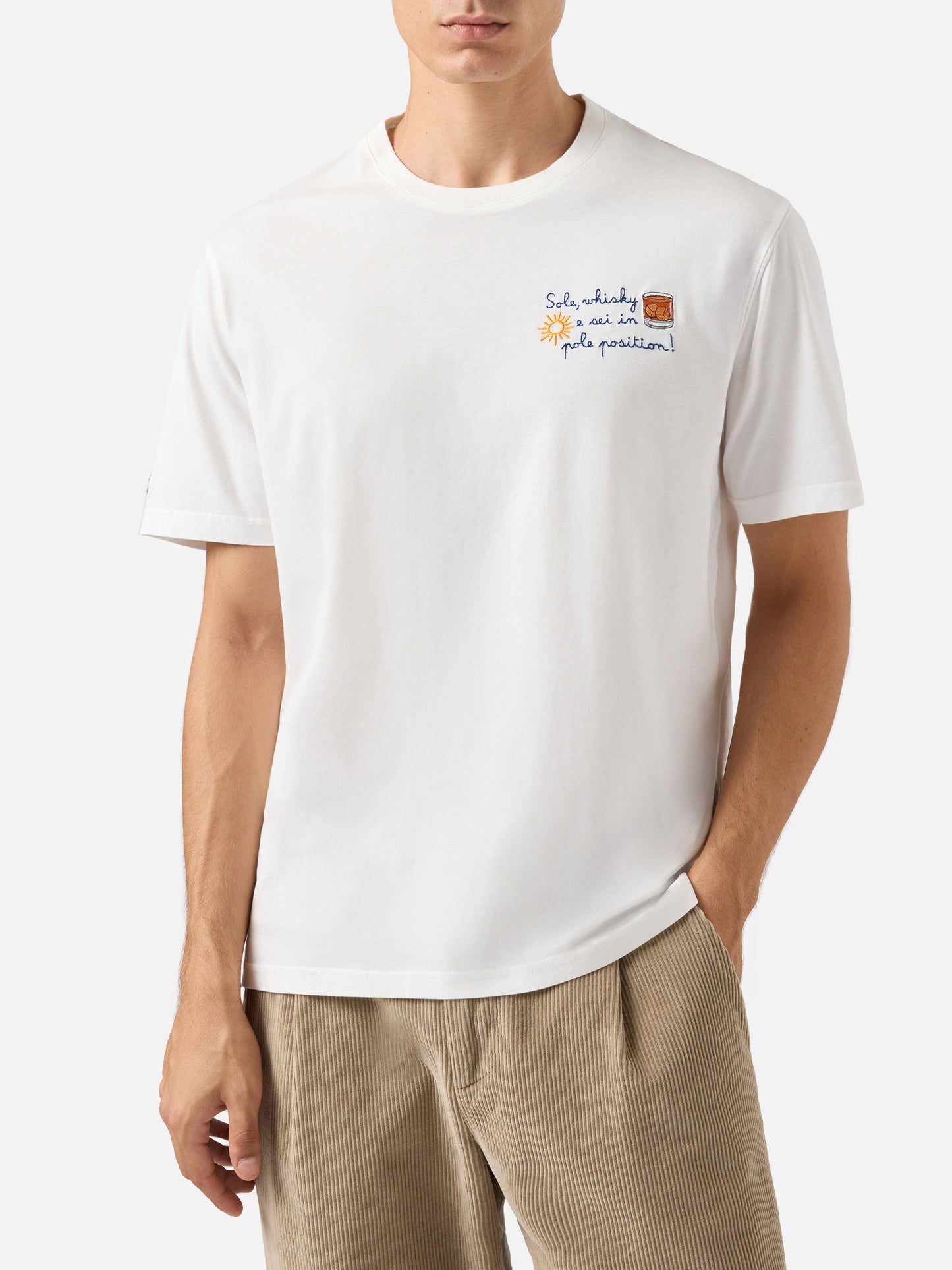 Winter cotton t-shirt Arnott Warm with Sole wishy e sei in pole position! embroidery | VACANZE DI NATALE SPECIAL EDITION