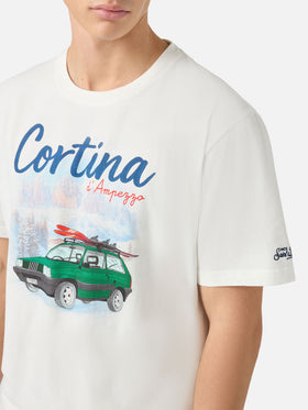 Arnott Warm T-Shirt aus Bio-Baumwolle mit warmem Griff und Panda Cortina-Print