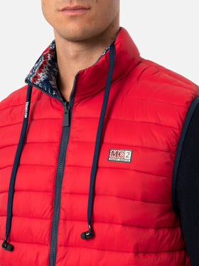 Rote Steppweste für Herren Aspen