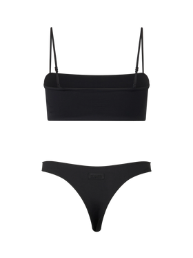 Zebra-Bandeau-Bikini für Damen Athena Naomi mit Strasssteinen
