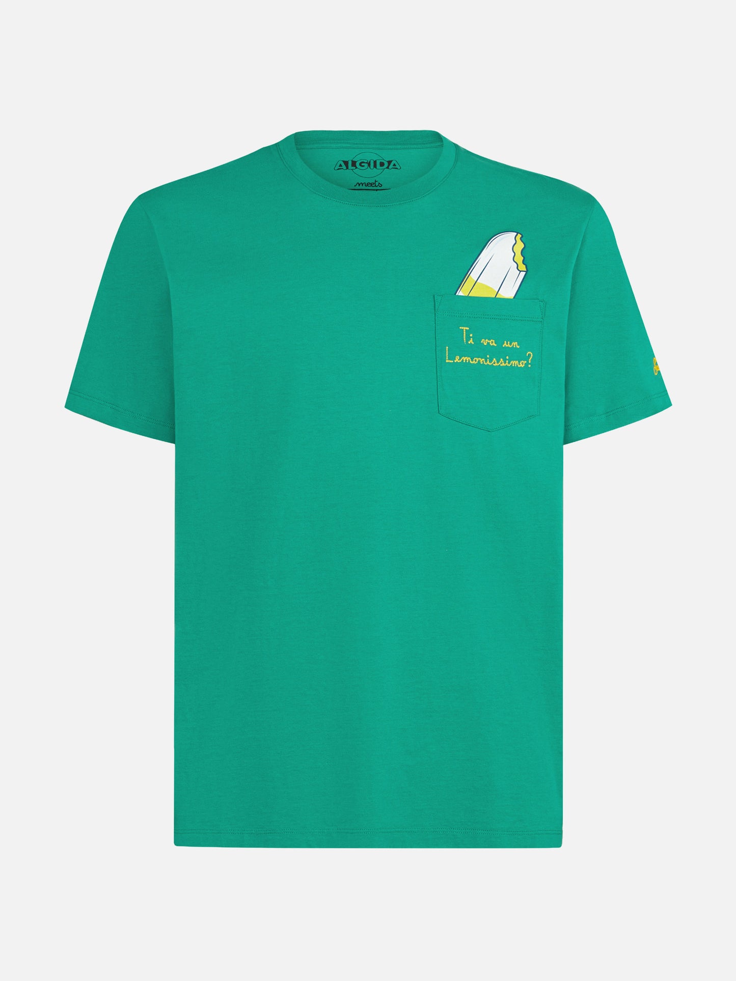 t-shirt en coton avec broderie Ti va un Lemonissimo? | ALGIDA® SPECIAL EDITION 